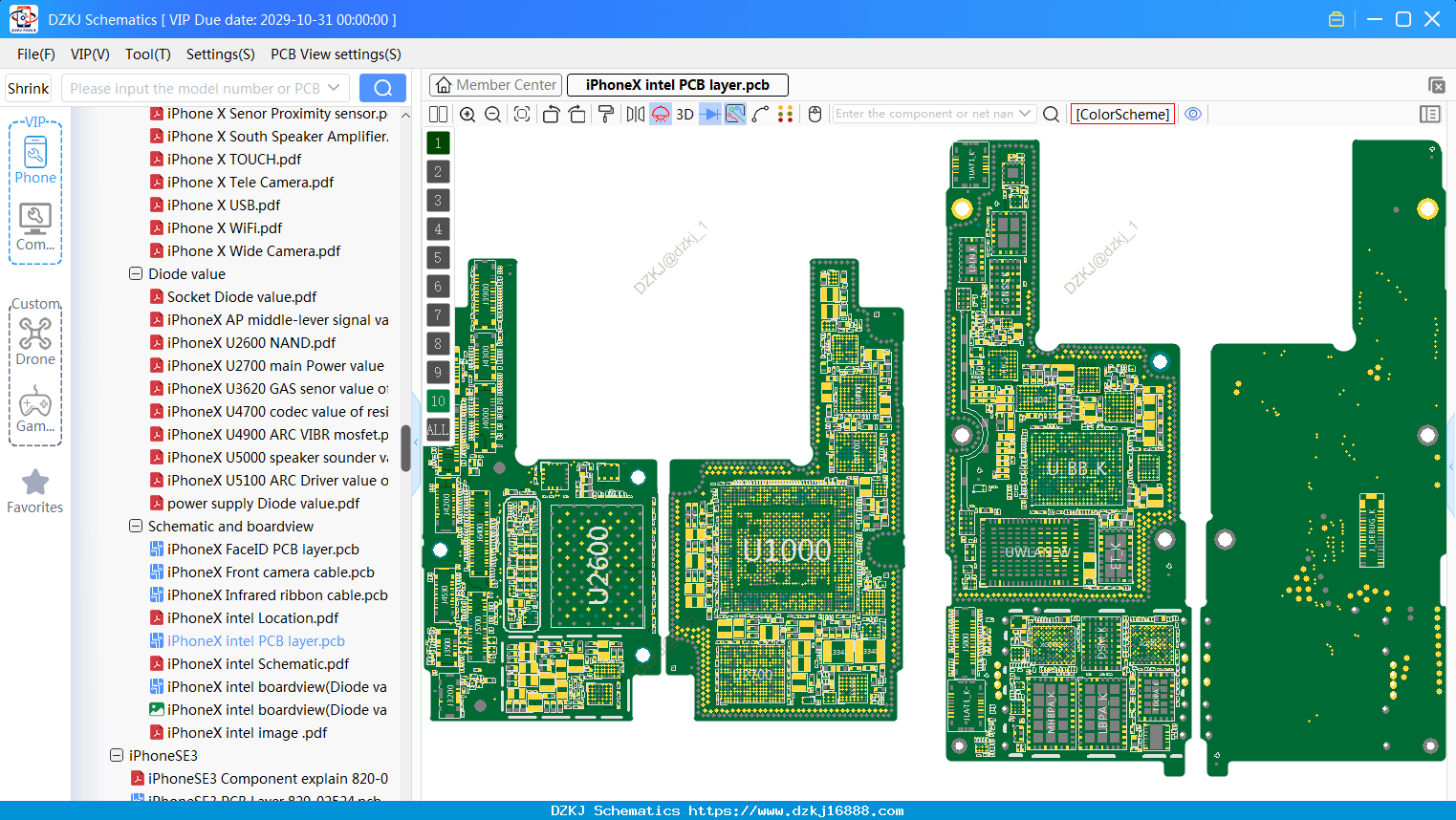 IPhoneX Intel PCB Layer